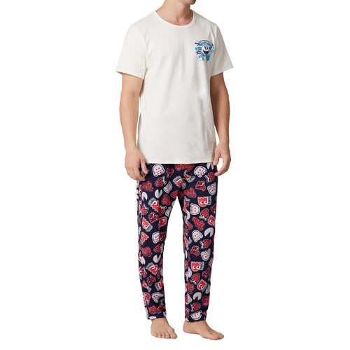Pijama Completa Pac-Man Manga Corta para Hombre