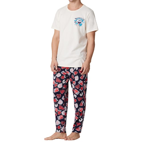 Pijama Completa Pac-Man Manga Corta para Hombre