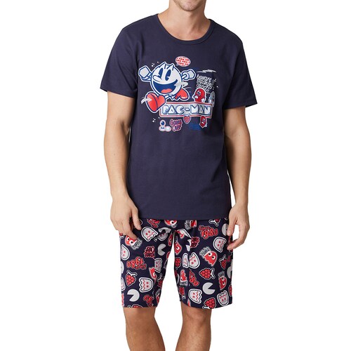 Pijama Completa Pac-Man con Short para Hombre