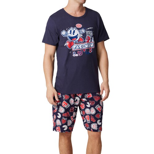 Pijama Completa Pac-Man con Short para Hombre