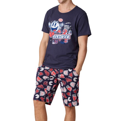 Pijama Completa Pac-Man con Short para Hombre