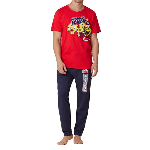 Pijama Completa Pac-Man Manga Corta para Hombre