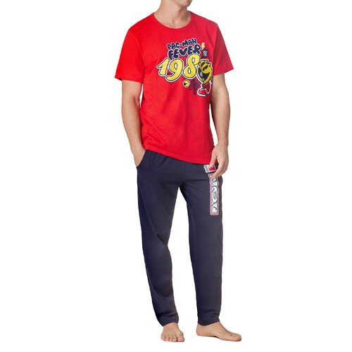Pijama Completa Pac-Man Manga Corta para Hombre