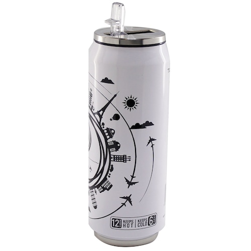 Vaso Lata Térmico 500 Ml Blanco Running