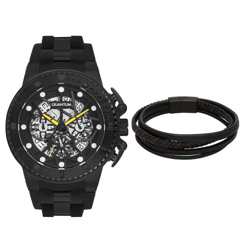 Set de Reloj Quantum Qtboxrj30 para Hombre