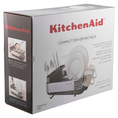 Escurridor Compacto Gris Satinado Kitchenaid