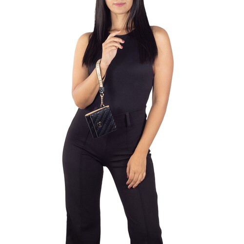 Billetera Flap Cloe Negro para Mujer