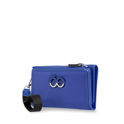 Billetera Flap Cloe Azul para Mujer