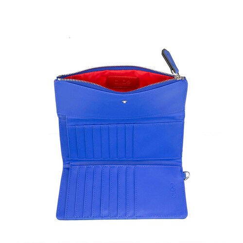 Billetera Flap Cloe Azul para Mujer