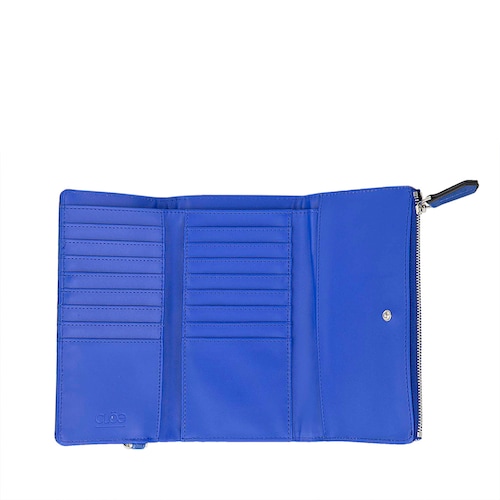 Billetera Flap Cloe Azul para Mujer