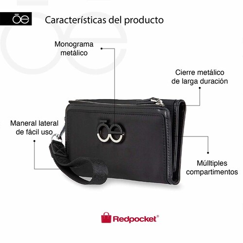 Billetera Flap Cloe Azul para Mujer