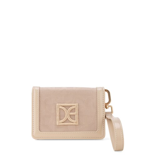 Billetera Flap Cloe Beige para Mujer