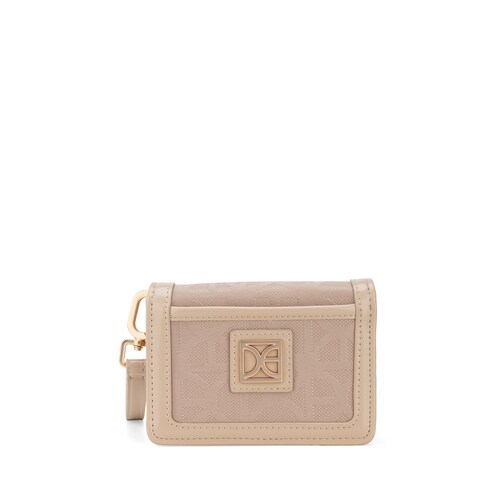 Billetera Flap Cloe Beige para Mujer
