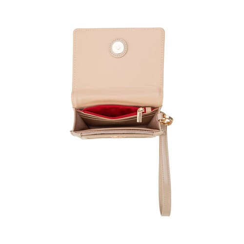 Billetera Flap Cloe Beige para Mujer