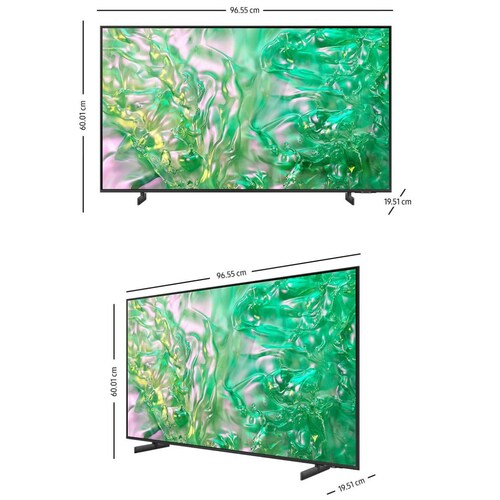 Pantalla Samsung 43 Pulgadas 4K Crystal Uhd Un43Du8000Fxzx