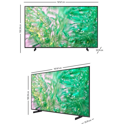 Pantalla Samsung 75 Pulgadas 4K Crystal Uhd Un75Du8000Fxzx