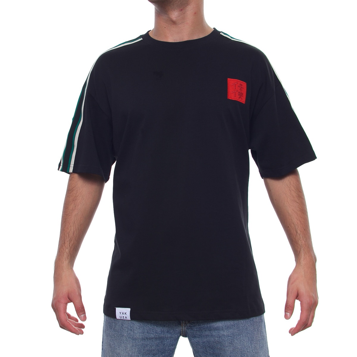 Yakuza Maglietta Uomo Basic In Cotone - Girocollo, Vestibilità Casual Con Logo Ricamato - Regular Plain - 6