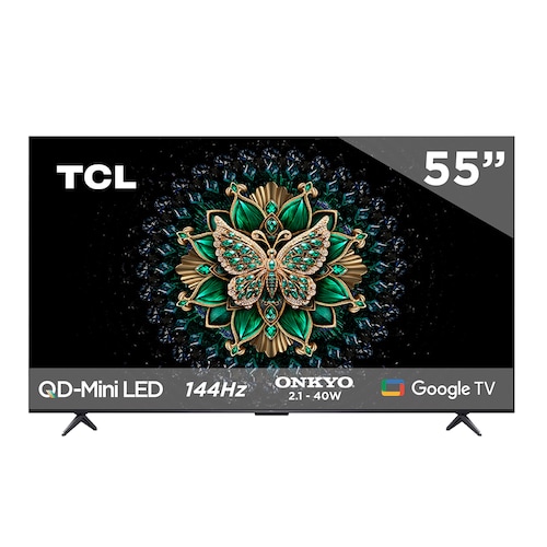 Pantalla Tcl Mini Led 55 Pulgadas 4K Google Tv 55Qm6K