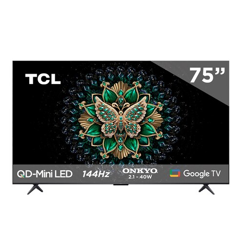 Pantalla Tcl Mini Led 75 Pulgadas 4K Google Tv 75Qm6K