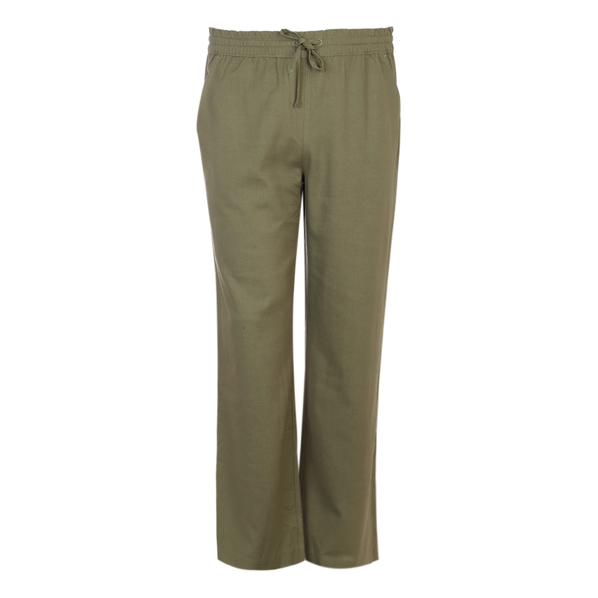 Pantalón Lino con Resorte Fukka para Mujer Curvy