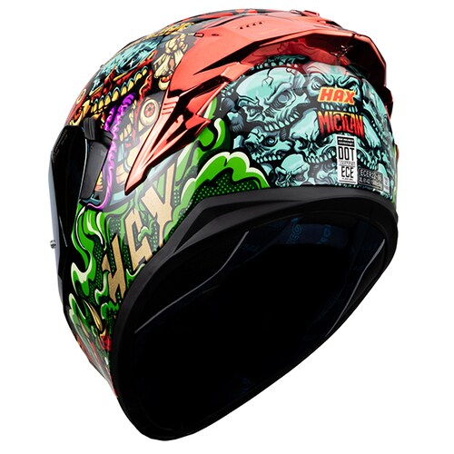 Casco Integral para Motociclista Hax Obsidian Mictlán