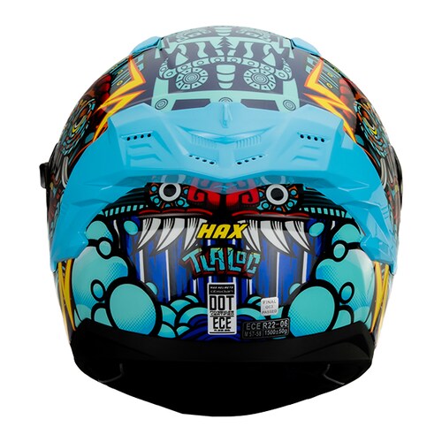 Casco Integral para Motociclista Hax Obsidian Tlaloc