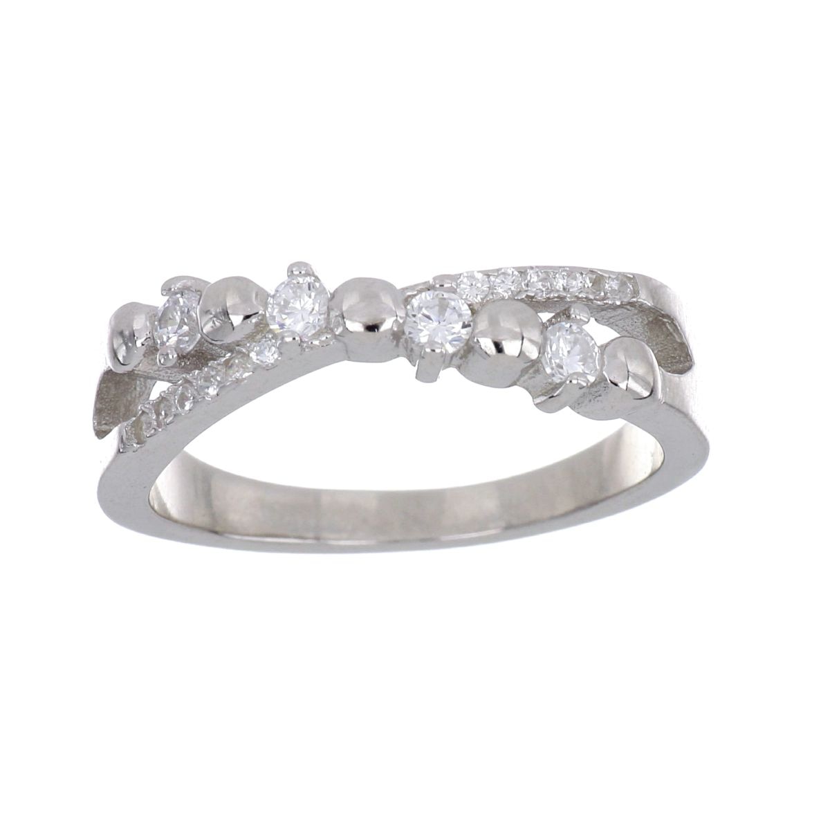 Anillo Plata 925 Circonita Blanca Farfalla Bonetti