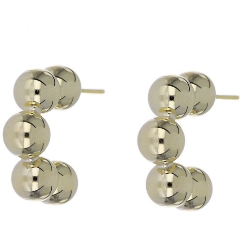 Aretes Bolitas Chapado Oro Korei
