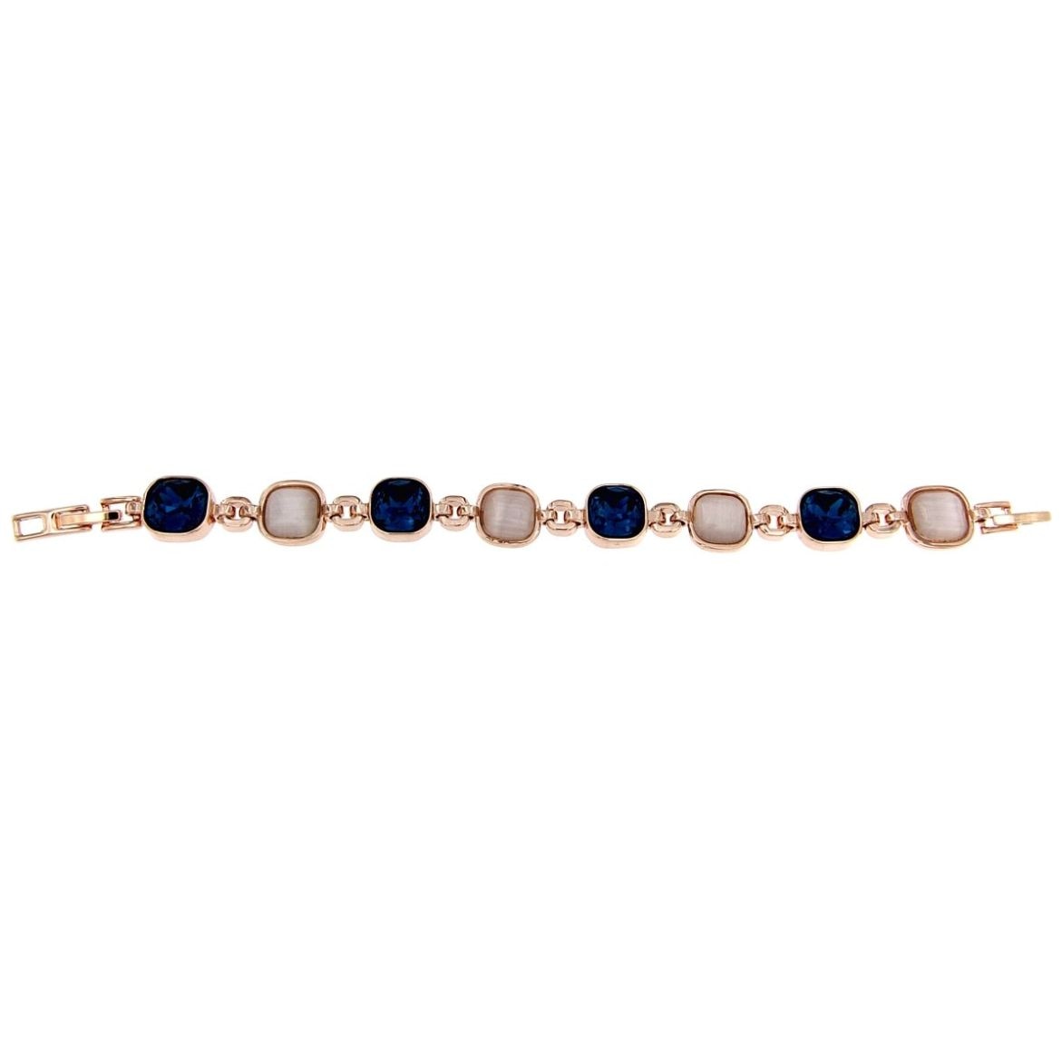 Pulsera Cadena Piedras Rosa e Indicolite Camilla