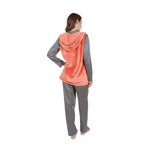 Conjunto Pijama Lifestyler Pantalón Y Chaleco para Mujer