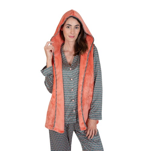 Conjunto Pijama Lifestyler Pantalón Y Chaleco para Mujer