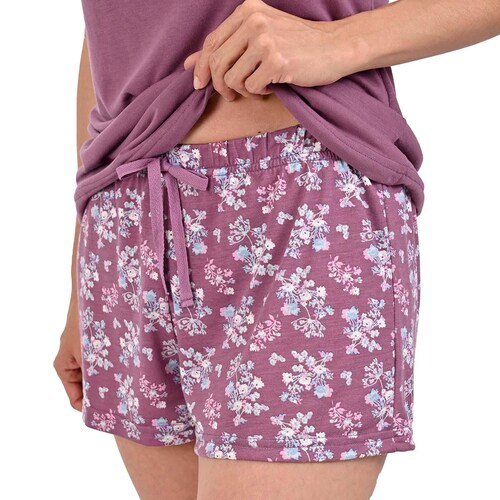 Conjunto Pijama Isotoner Sin Mangas Y Short  para Mujer