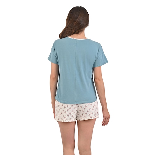 Conjunto Pijama Sho Shi Short Conejo para Mujer