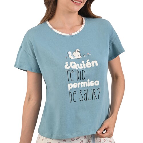 Conjunto Pijama Sho Shi Short Conejo para Mujer