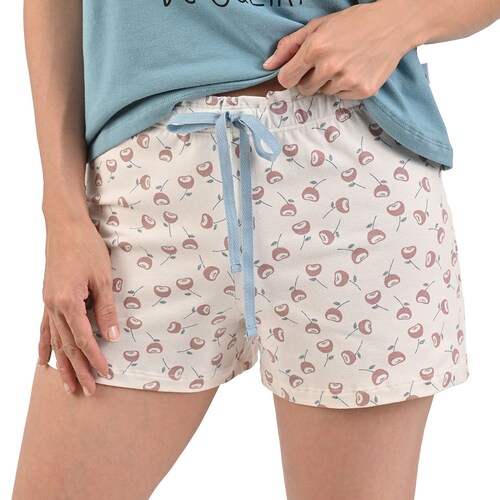 Conjunto Pijama Sho Shi Short Conejo para Mujer
