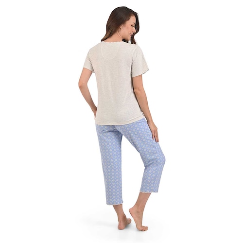 Conjunto Pijama Sho Shi Capri Osos para Mujer