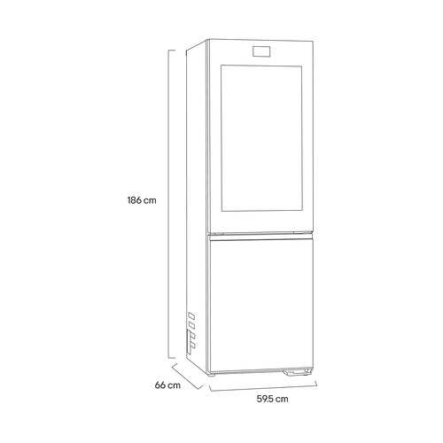 Refrigerador Lg Bottom Freezer 12P Gb35Bvb Beige