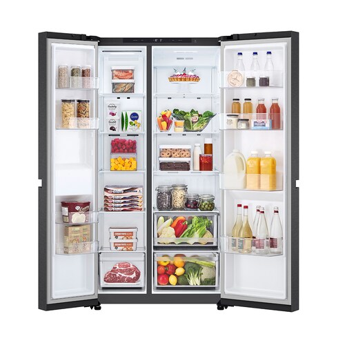 Refrigerador Lg Dúplex 23P Vs23Bep Negro Mate