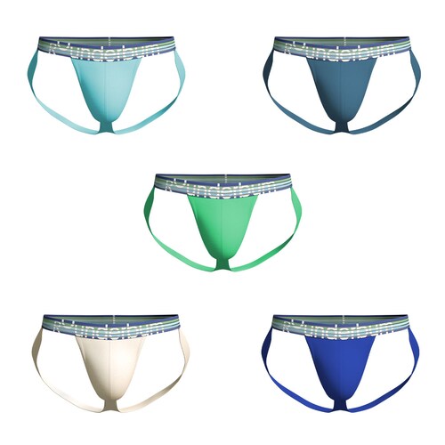 Set 5 Pack Suspensorios Rounderwear para Hombre