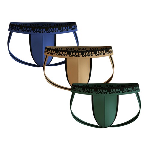 Set 3 Pack Suspensorios Skin Jam para Hombre