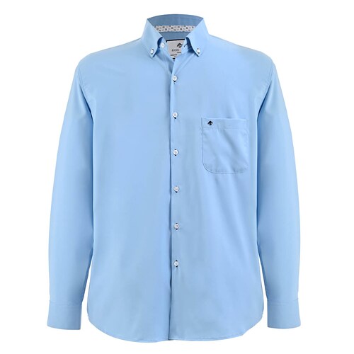 Camisa Lisa Michel Blanc para Hombre Plus