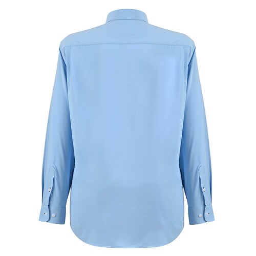 Camisa Lisa Michel Blanc para Hombre Plus