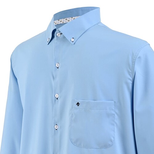 Camisa Lisa Michel Blanc para Hombre Plus