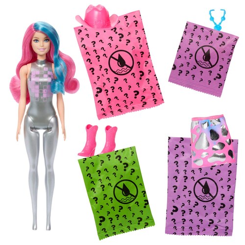 Barbie Color Reveal Muñeca Moda Disco Sorpresa Mattel