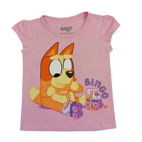 Playera Manga Corta para Niña Bluey