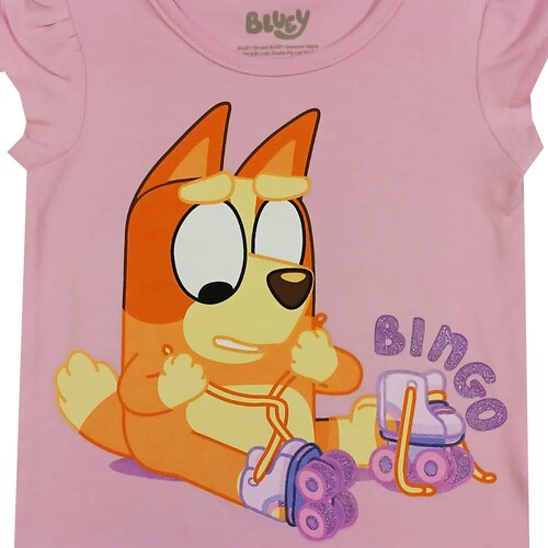 Playera Manga Corta para Niña Bluey