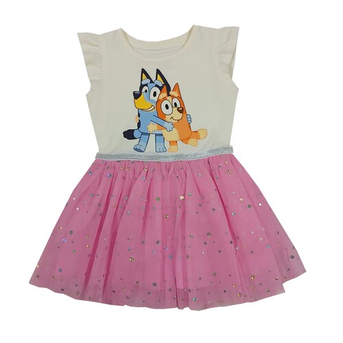 Vestido Manga Corta para Niña Bluey