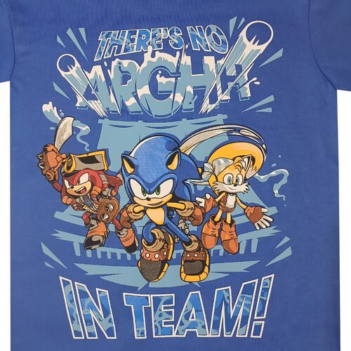 Playera Manga Corta para Niño Sonic