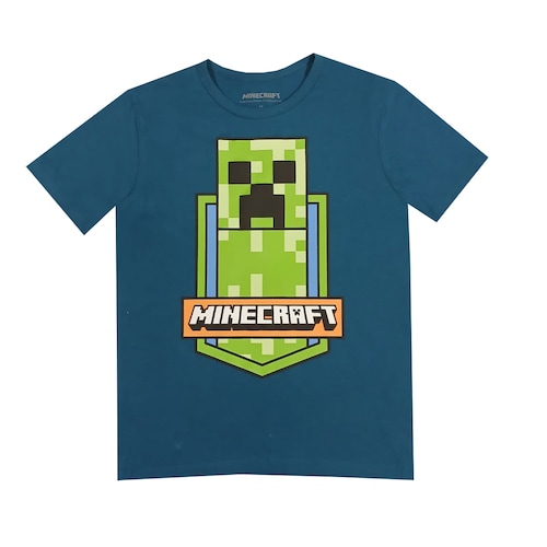Playera Manga Corta de Creeper para Niño Minecraft