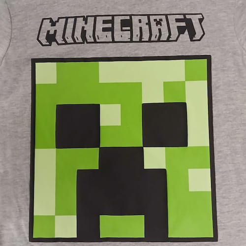 Playera Manga Corta de Creeper para Niño Minecraft